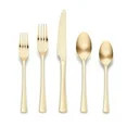 Ornative Flatware - HAB - 18/0 Stainless Steel, Matte-Gold Finish, 20pc Set, Service for 4 | Walmart (US)
