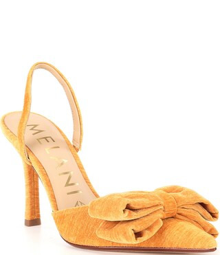 Gentry Velvet Bow Slingback Pumps | Dillard's