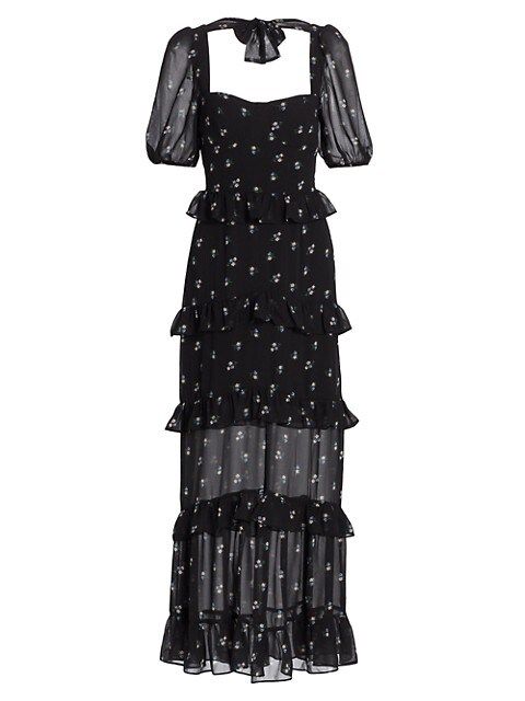Cici Bustier Tiered Maxi Dress | Saks Fifth Avenue
