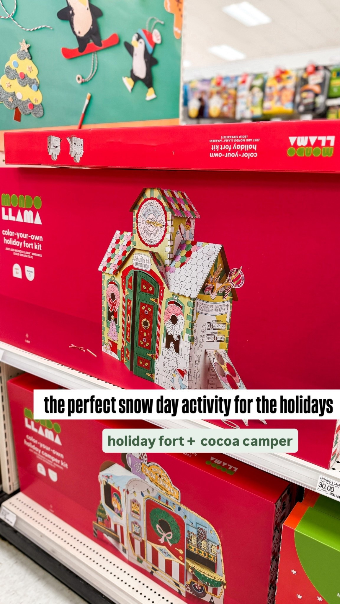 A super fun cold/snowy weather indoor holiday/Christmas activity for kids 🎄🎅🏻🤶🏻holiday fort or cocoa camper 

#LTKKids #LTKHoliday #LTKSeasonal