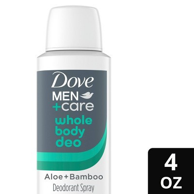 Dove Men+Care Aloe & Bamboo Whole Body Deodorant Spray - Aluminum Free - 4oz | Target