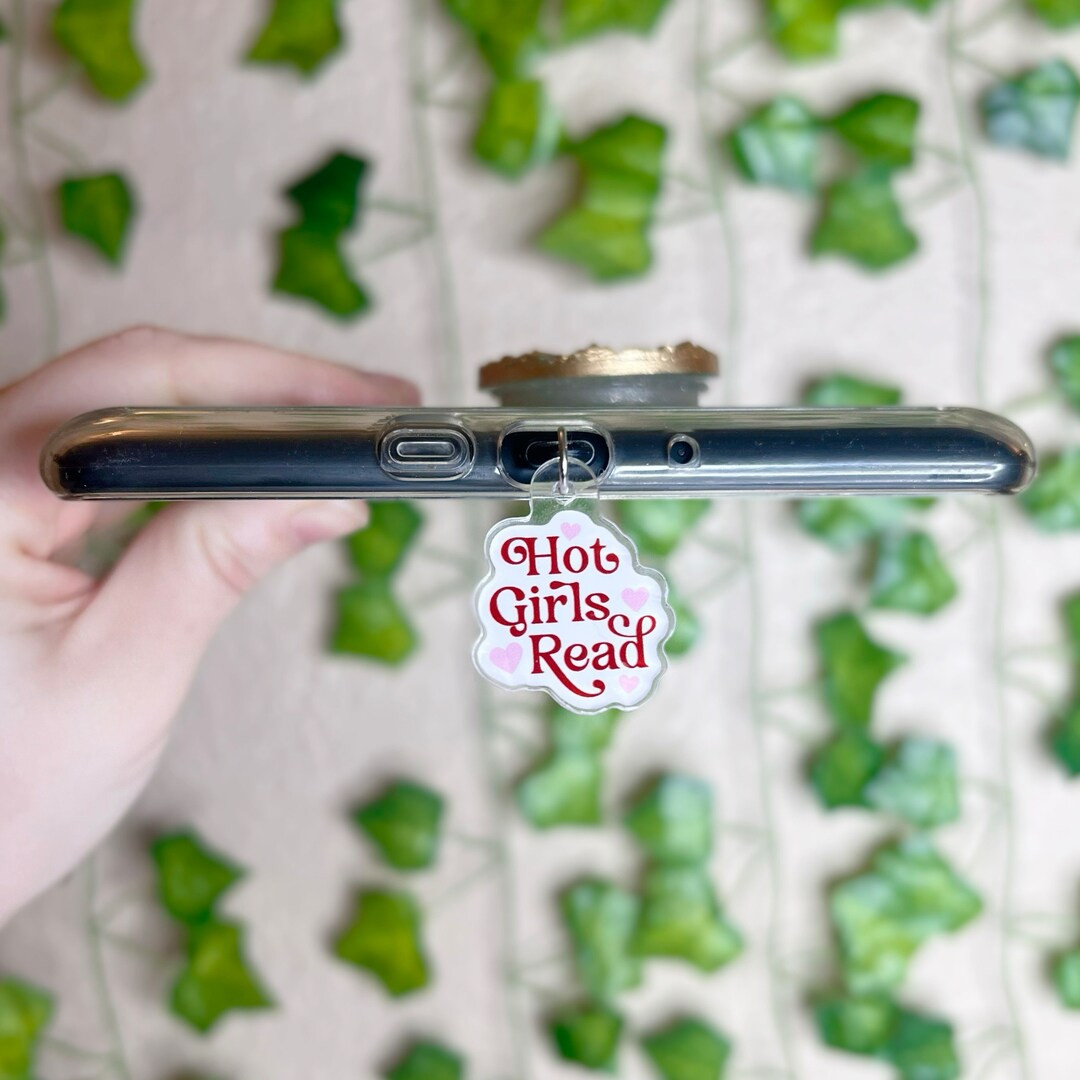 Kindle Charm, Phone Charm, USB Charm, Mini Keychain | Hot Girls Read Charm | Bookish Gift | Phone... | Etsy (US)