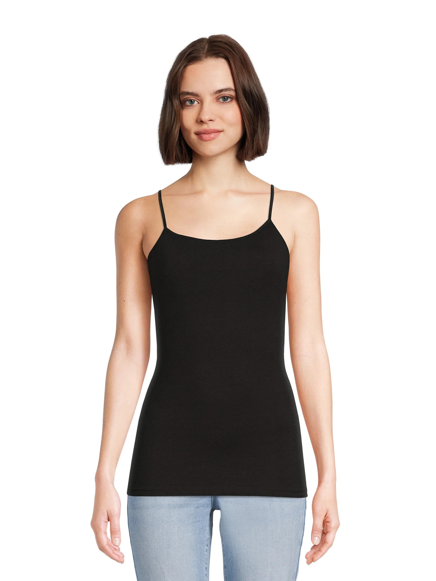 No Boundaries Juniors Cami with Shelf Bra - Walmart.com | Walmart (US)