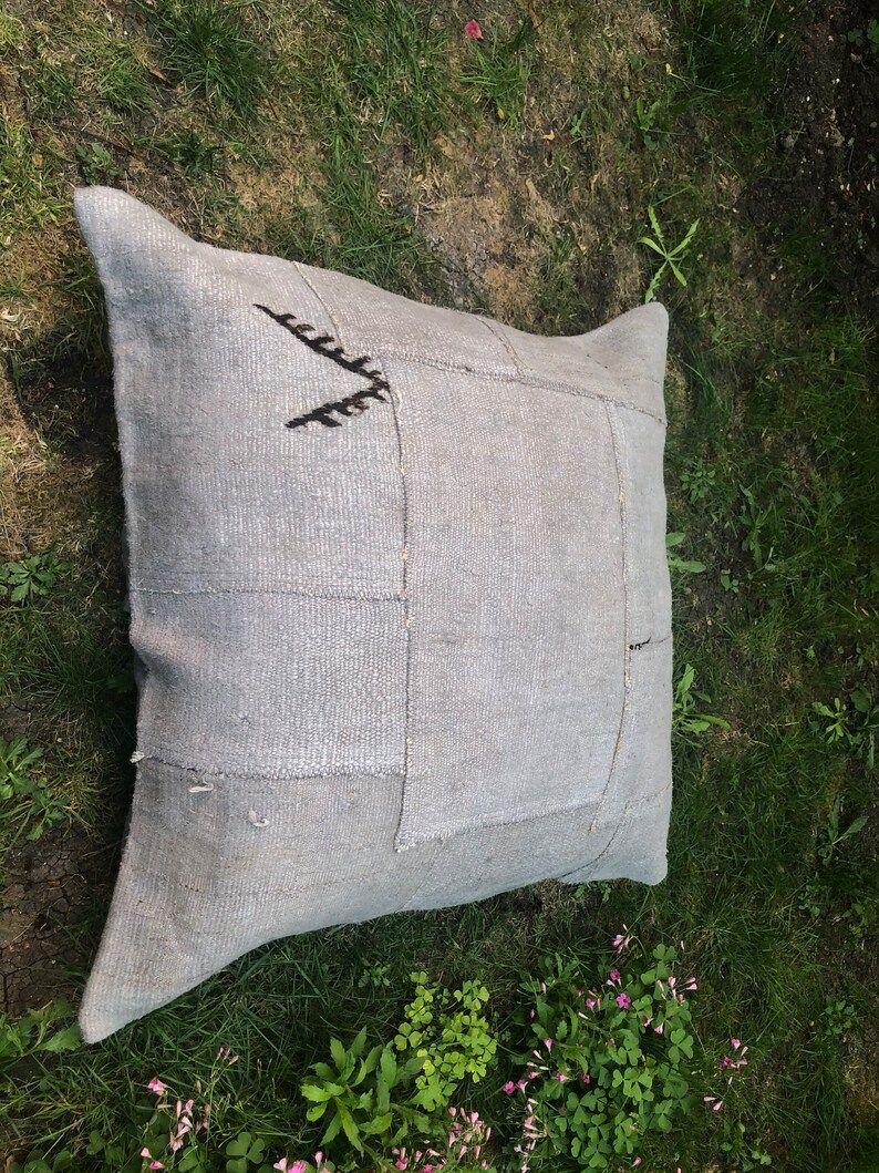 Garden Pillow,36x36 Inches ,Pillow Cover Rug , Hand Made Hemp ,Carpet Pillow,Vintage Home Decor R... | Etsy (US)