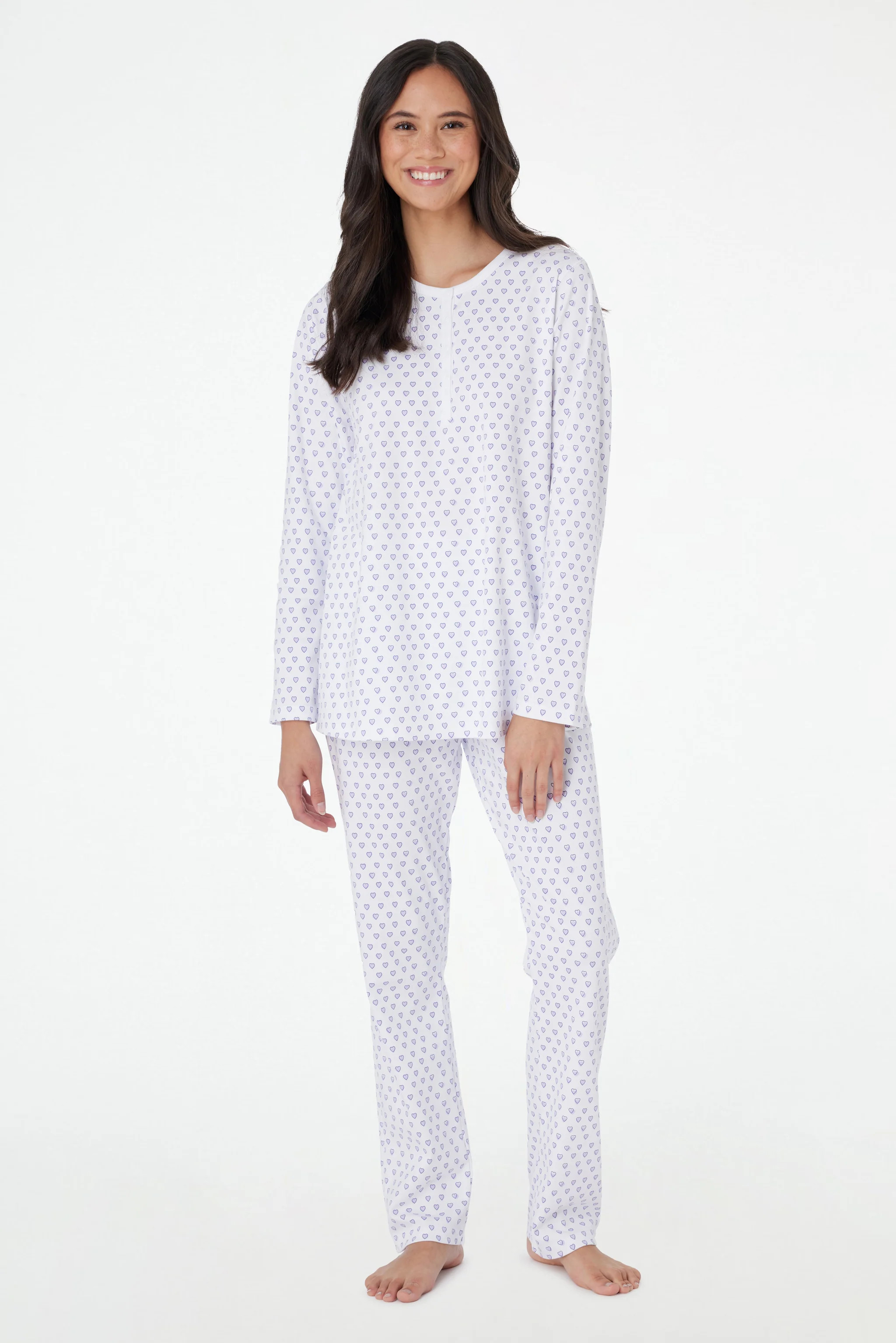 Hearts Pajamas LAVENDER / M | Roller Rabbit