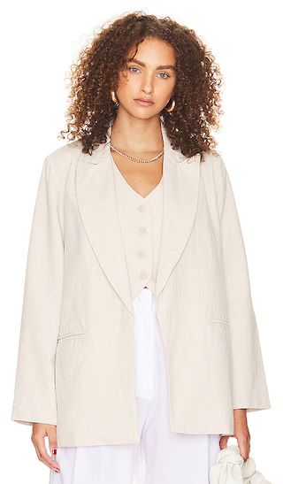 Blazer in Bleached Sand | Revolve Clothing (Global)