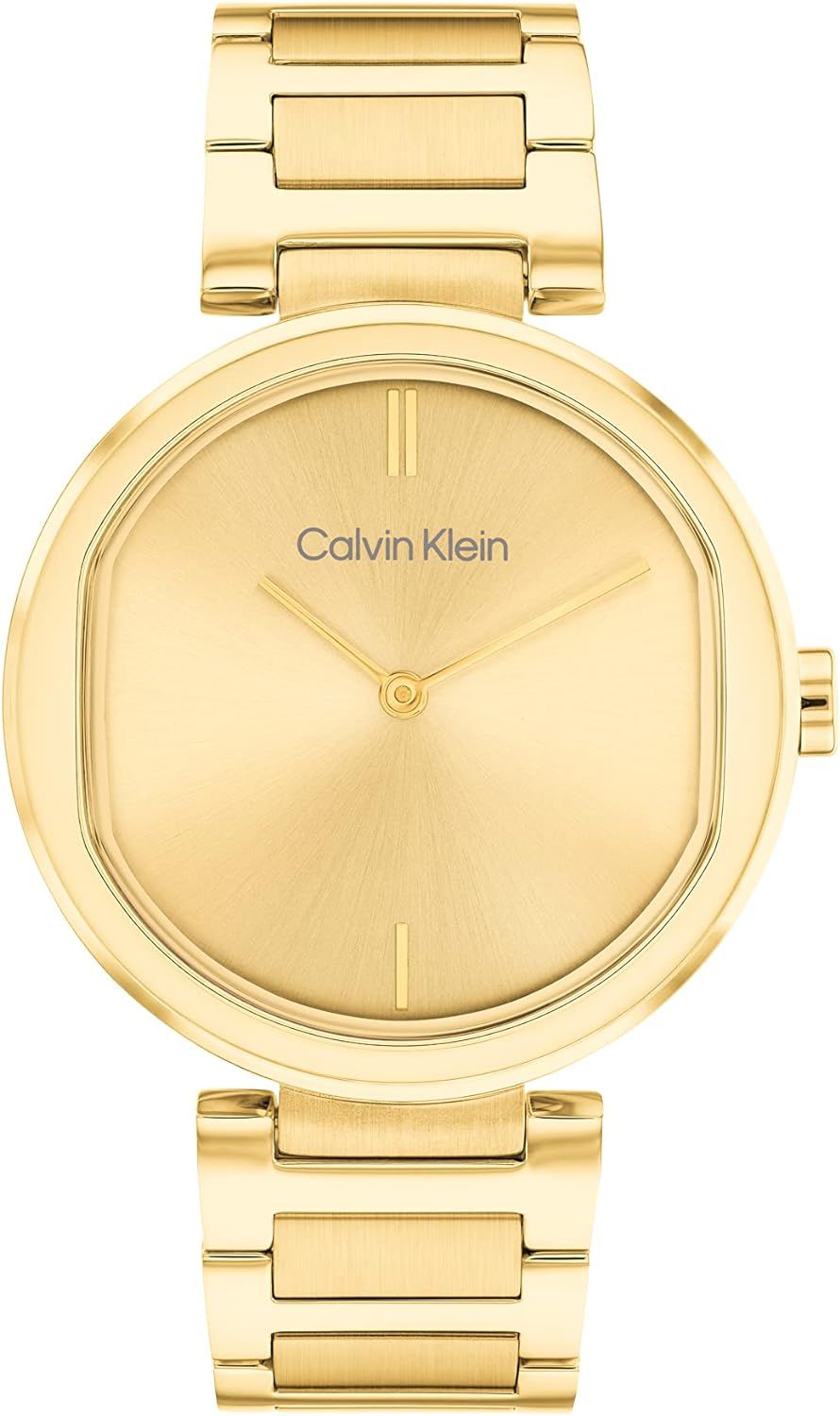 Calvin Klein CK Sensation - Women's 2 Hand Quartz Watch - Stainless Steel and Leather - Water Res... | Amazon (US)