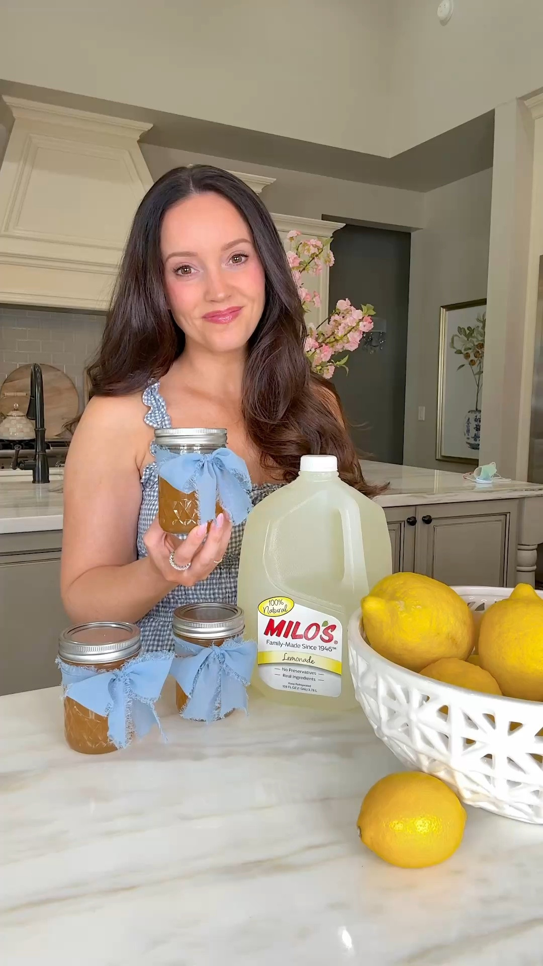 It’s citrus season and this three ingredient Milo’s Lemonade Jam Recipe is perfect for spring and summer! 🍋Add to cakes, cookies, crepes, and your Milo’s TEA! See full recipe below and be sure to use @drinkmilos Lemonade. It’s made with high-quality, real ingredients with no preservatives or added colors. #ad #milosmomentmakers

2 cups @drinkmilos Lemonade
2 cups sugar
2 cups peeled lemons
Lemon zest to taste (optional, I use about 1 TBSP)

On medium heat, add Milo’s Lemonade and Sugar to a saucepan. Stir for about 5 minutes until sugar is dissolved. Add peeled fresh lemon and lemon zest (optional) to the mixture and boil on medium heat for 20 minutes until lemons are softened. Add hot jam mixture to cans. Keep refrigerated. Yields 24 oz

#lemonjam #jamrecipe #springrecipes #easyrecipes #lemonaderecipe 

#LTKSeasonal #LTKHome #LTKParties
