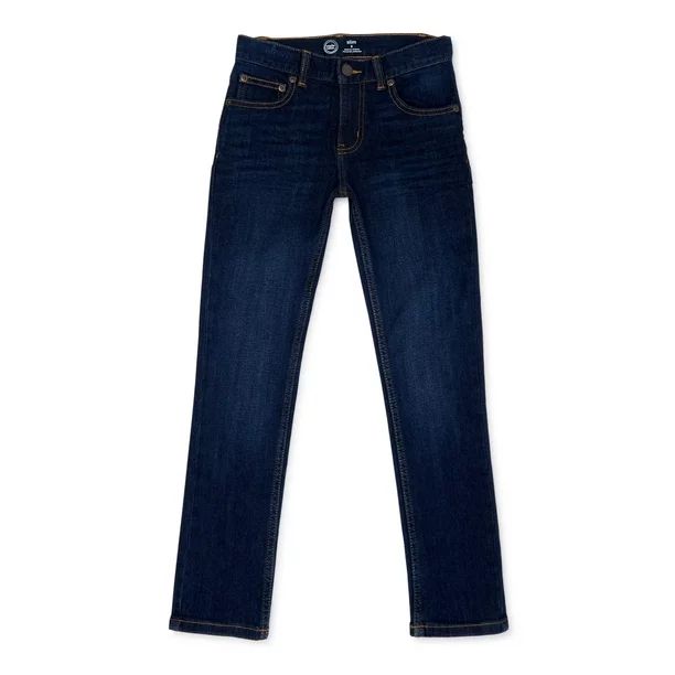 Wonder Nation Boys Slim Denim Jeans, Sizes 4-16 Regular & Husky - Walmart.com | Walmart (US)