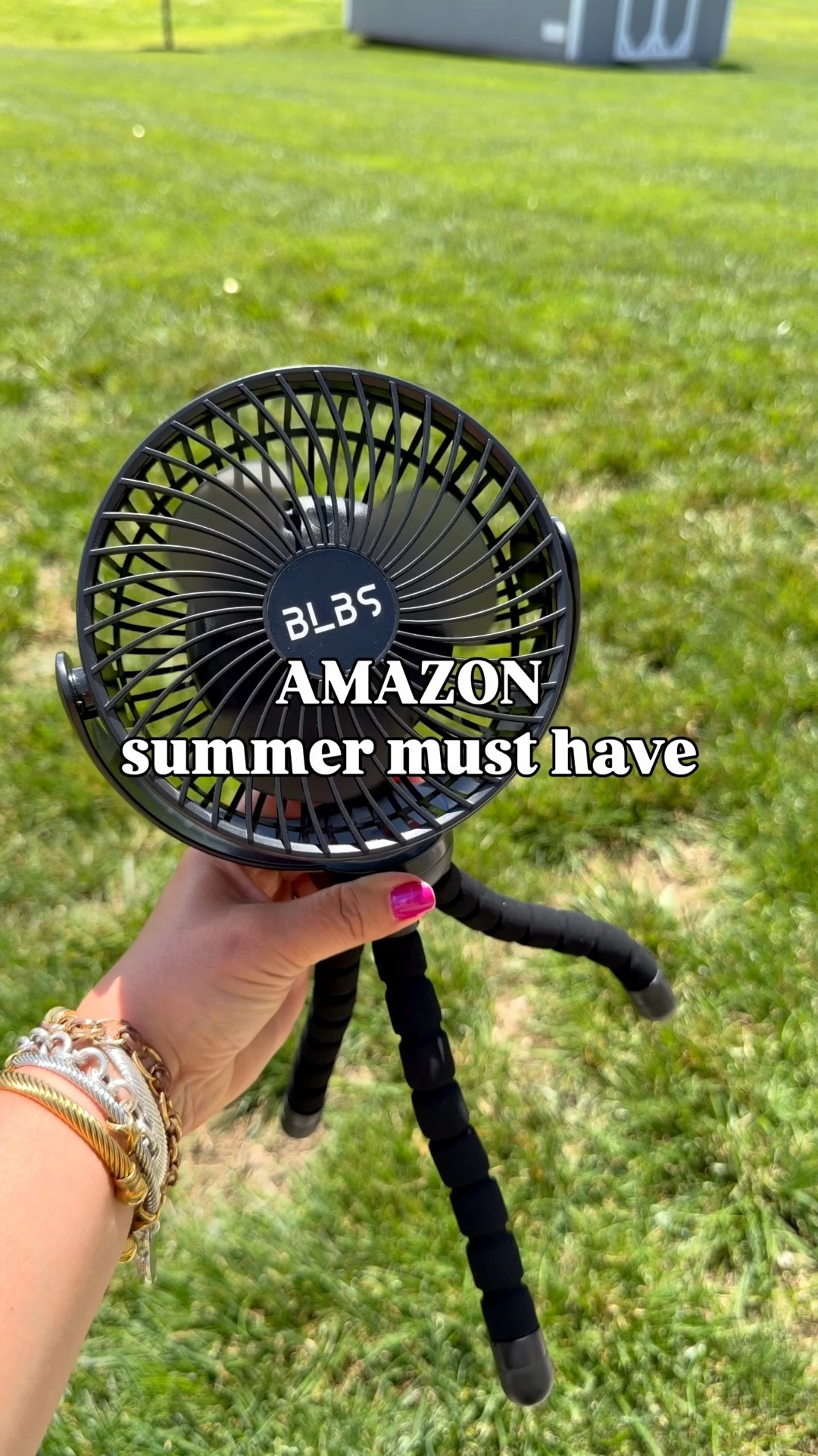 Summer must have are these rechargeable fans! They put out a ton of air! Perfect for sporting events or just hanging outside!