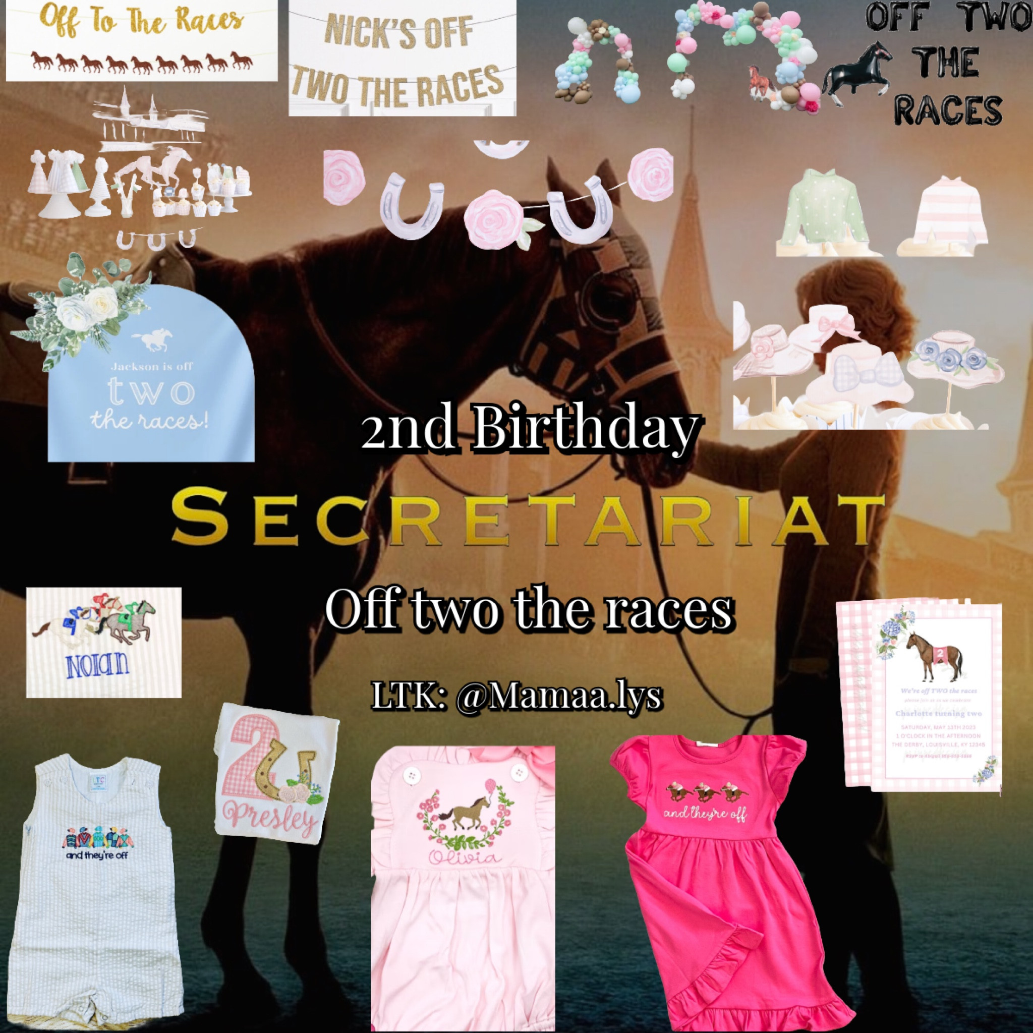 Off two the races 🏇 Secretariat second birthday | Disney second birthday | Derby second birthday | Second birthday | birthday party | birthday themes 

#LTKKids #LTKFamily #LTKParties