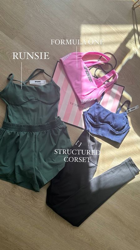 New VS Active sale 
Runsie 
Corset style sports bra 

#LTKfitness #LTKActive #LTKsalealert
