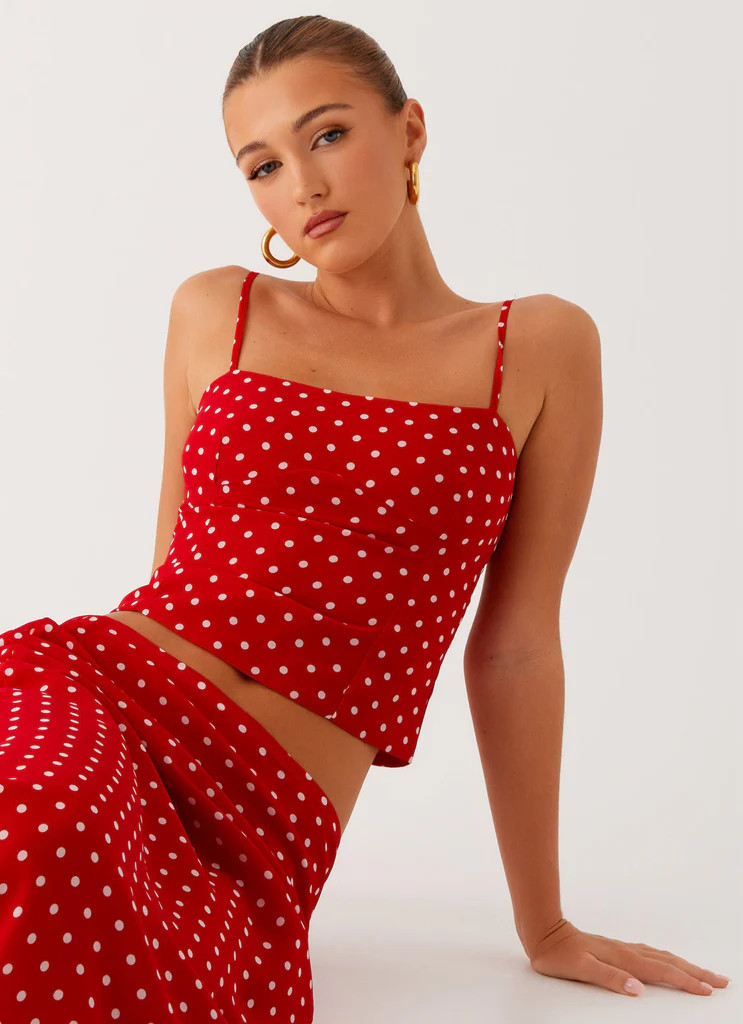 Bendita Top - Red Polka Dot | Peppermayo (Global)