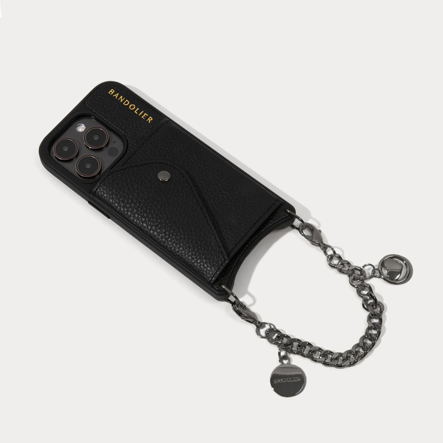 Maya Wristlet Phone Case - Black/Pewter | Bandolier