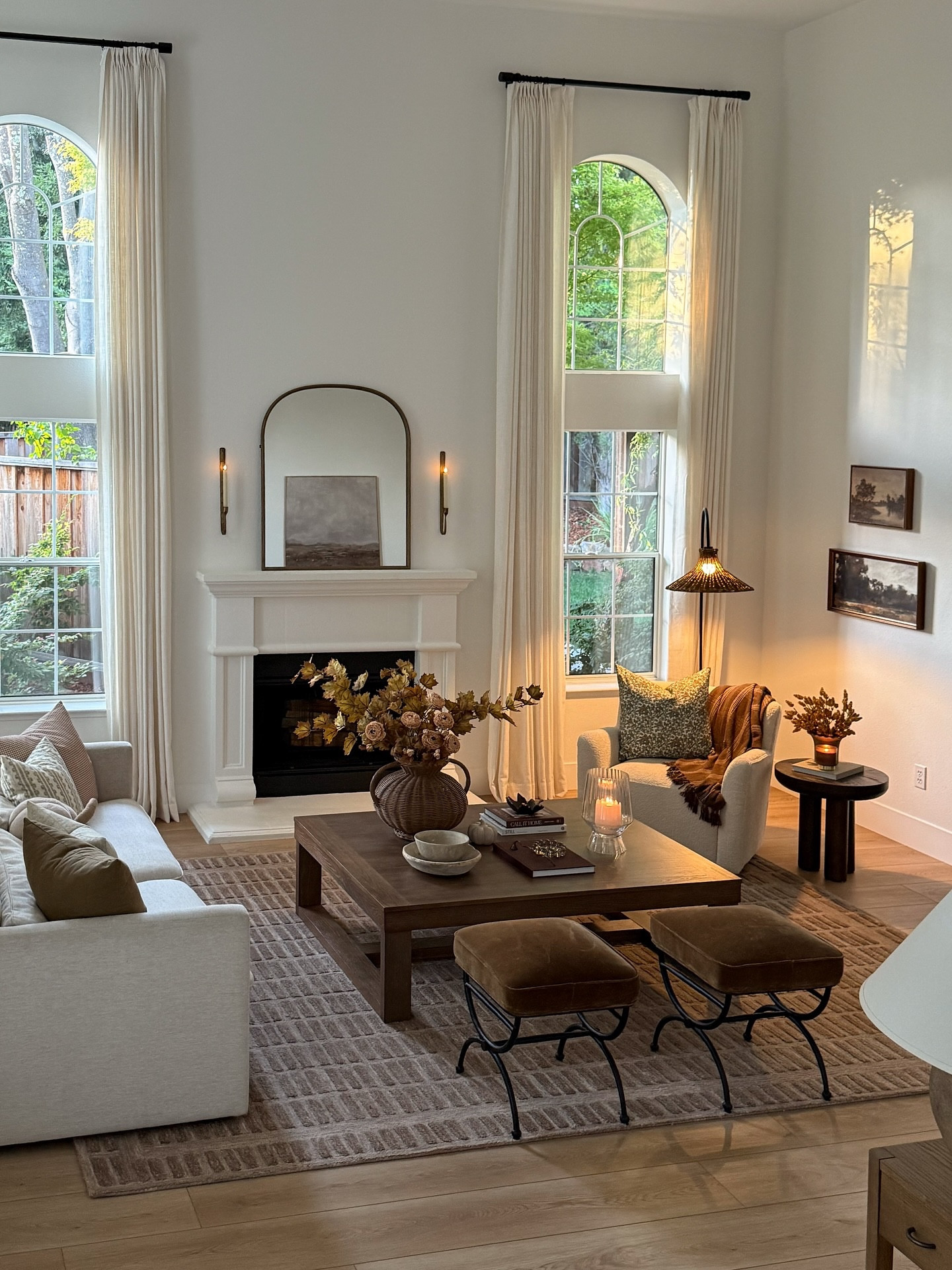 Fall at home 🍂

The leaves are starting to change and the golden sunset light in my living room is just incredible. Sharing cozy views of this space from different angles. It has truly become my favorite spot in the house.

Coffee table color: gray brown

Warm neutrals, living room inspiration, coffee table styling, cozy interior, brown tones, neutral area rug, fireplace mantel decor, cozy corner  #LTKStyleTip 

#LTKHome #LTKSeasonal