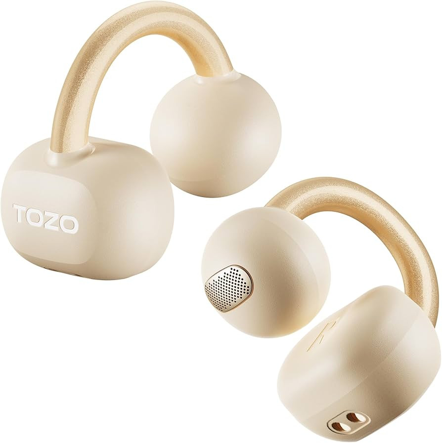 TOZO OpenEarRing Auriculares Verdaderos de Oído Abierto, Auriculares Ligeros de Clip de Oído Ab... | Amazon (US)
