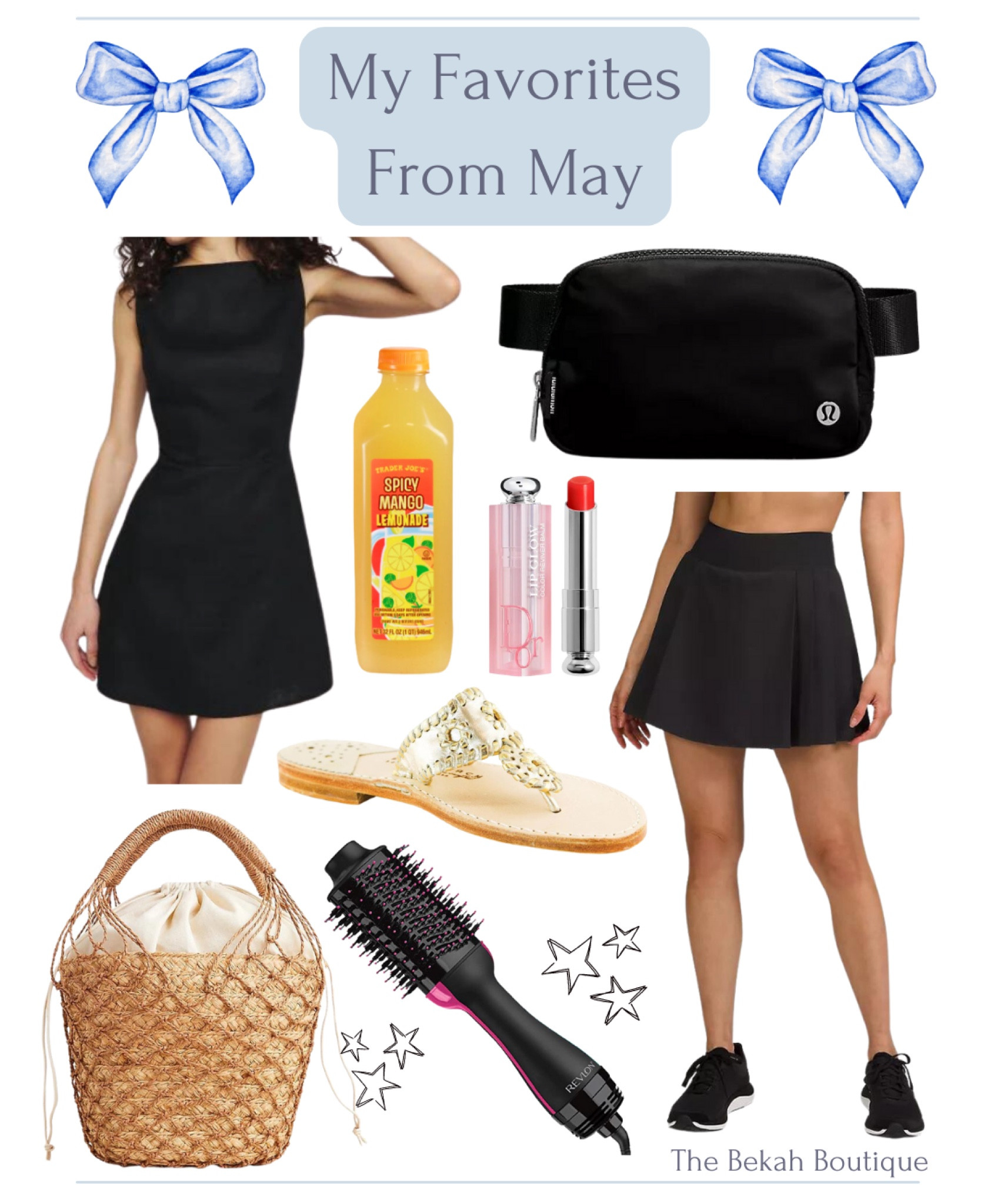 Happy Memorial Day! Today on The Bekah Boutique, I’m rounding out the month by sharing all of my favorites from May. Click the link in my stories to read! 

Little black dress, linen dress, reformation, Lululemon, belt bag, tennis skirt, revlon, one step dryer, j crew, basket bag, palm beach sandals, Dior, lip glow

#LTKSeasonal #LTKunder100