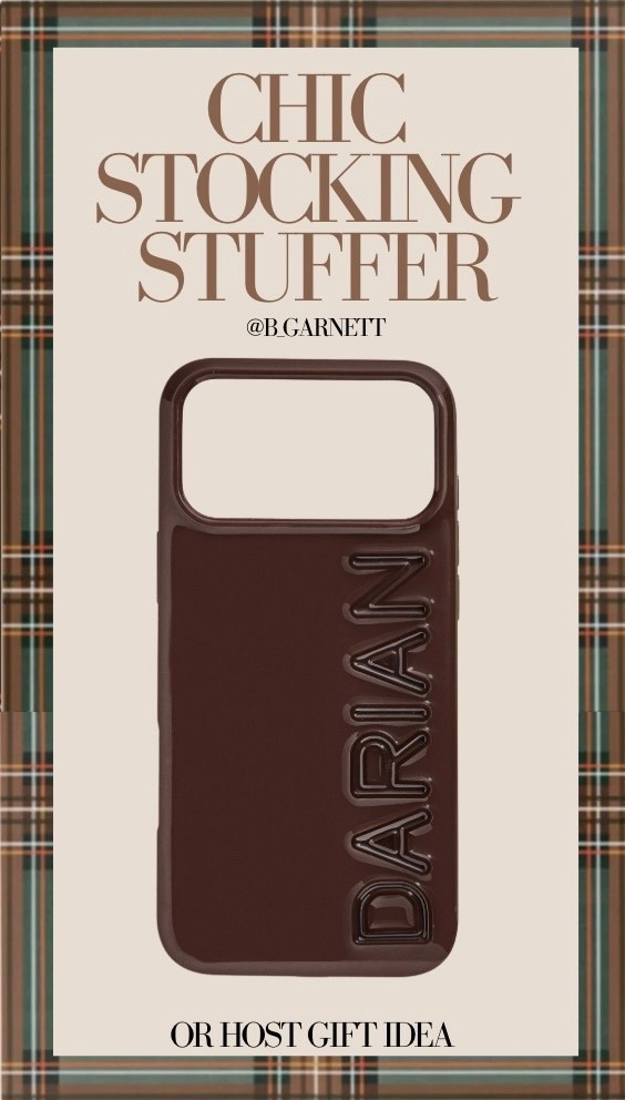 A chic stocking stuffer or host gift idea this holiday season: customizable phone case (there are so many color options but I really love this deep chocolate brown color) 

Gifts for her | gift guide | host gift | hostess gift | gifts for teens | gifts for your best friend | Christmas gift ideas | stocking stuffer 

#LTKGiftGuide #LTKSeasonal #LTKHoliday