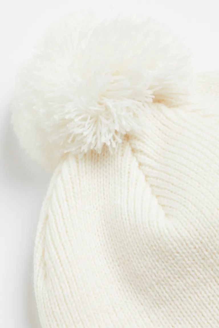 Rib-knit Pompom Hat | H&M (US)