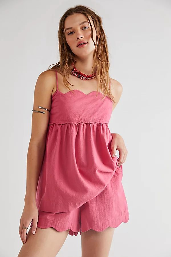 Sweet Scallop Set by Endless Summer at Free People, Nature Rose, L | Free People (Global - UK&FR Excluded)