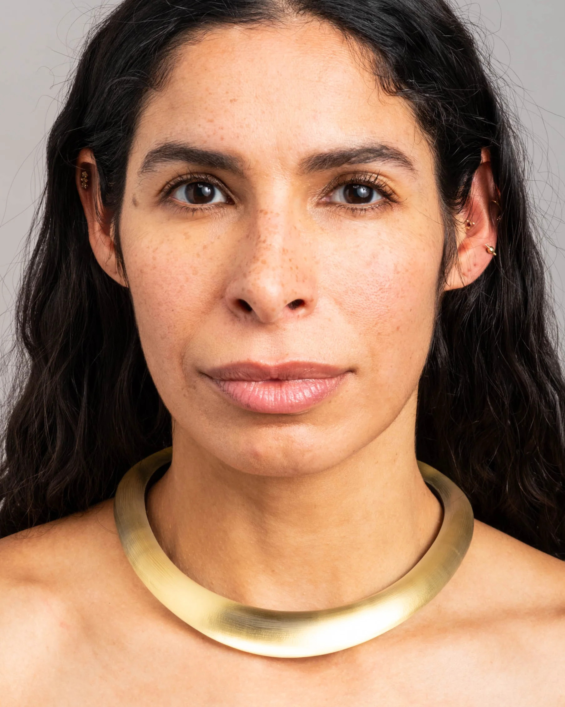 Gold Luminous Lucite Collar Necklace | Gold Collar Necklace | Alexis Bittar