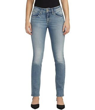 Suki Mid Rise Straight Jeans | Dillard's