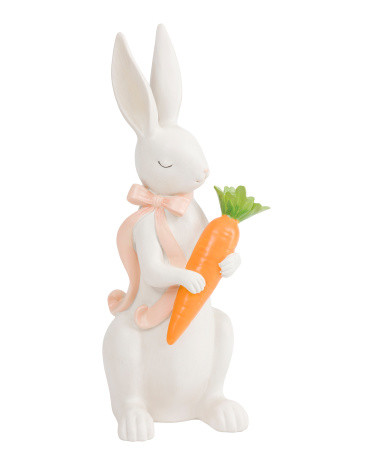 Bunny With Carrot And Bow | TJ Maxx