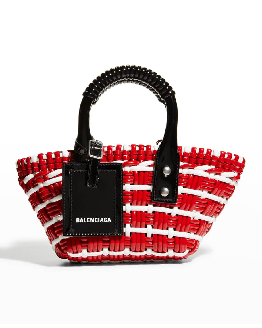 Balenciaga Bistro XXS Woven Basket Top-Handle Bag | Neiman Marcus