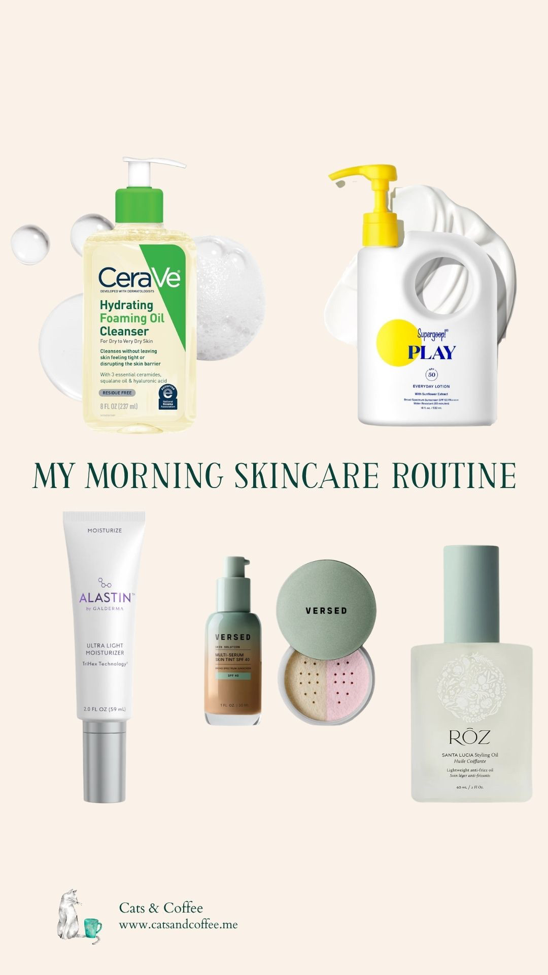 My actual morning skincare routine — the products I reach for every single day, no extras. A gentle oil cleanser, a lightweight moisturizer that doesn't feel heavy in Florida heat, SPF that goes on like a dream, a skin tint that looks like skin, and a setting powder that doubles as a highlighter. Simple, effective, and everything here has earned its spot through months of daily use.

#LTKgrwm #LTKmorningroutine #LTKBeauty