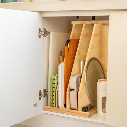 Upgraded Tray Dividers for Cabinets,15in Hx22in Dx12in W, Kitchen Cabinet Tray Divider for Pans, ... | Amazon (US)