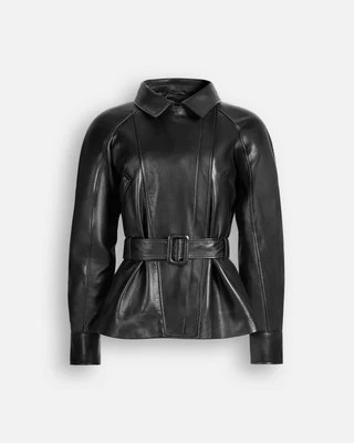 Star Leather Jacket | DUCIE