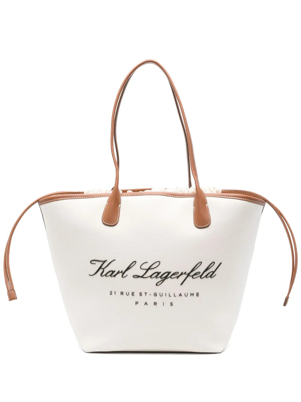 Karl Lagerfeld Medium Hotel Karl Tote Bag | Neutrals | FARFETCH UK | Farfetch Global