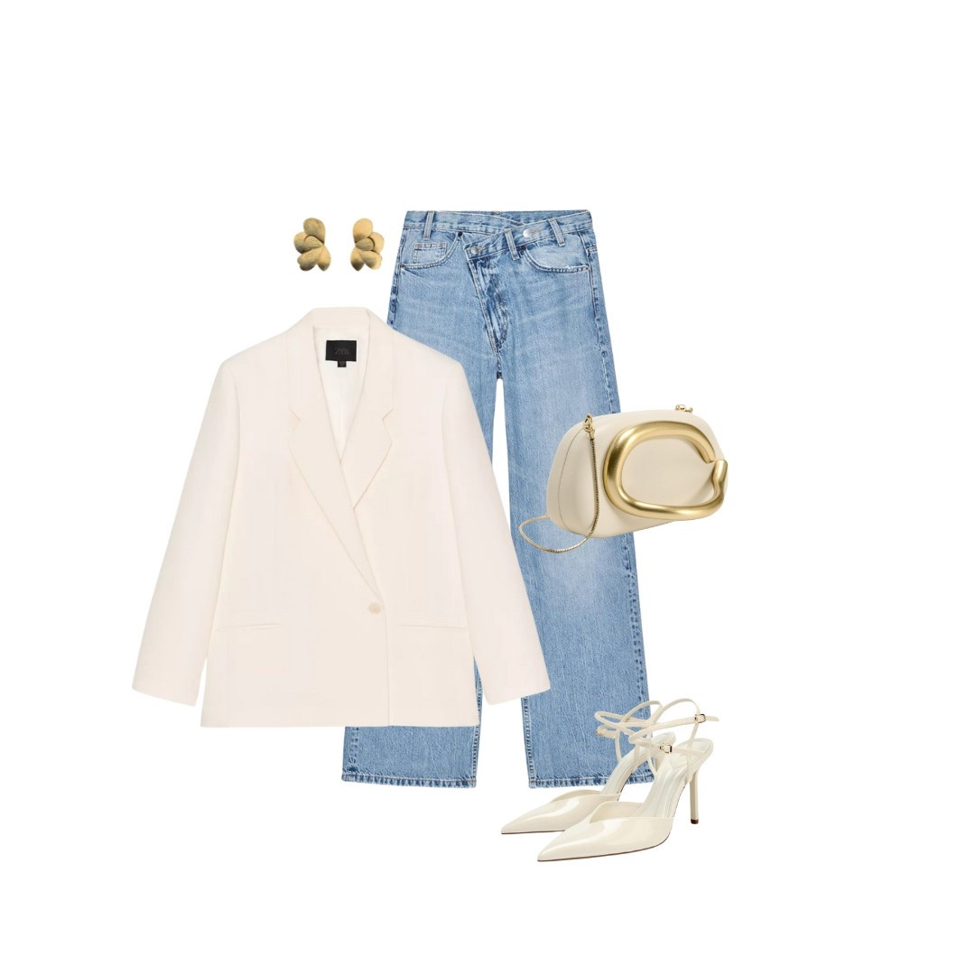 Spring ootd #brunch #datenight #wideg #blazerstyle #midsize 

#LTKmidsize #LTKuk #LTKspring