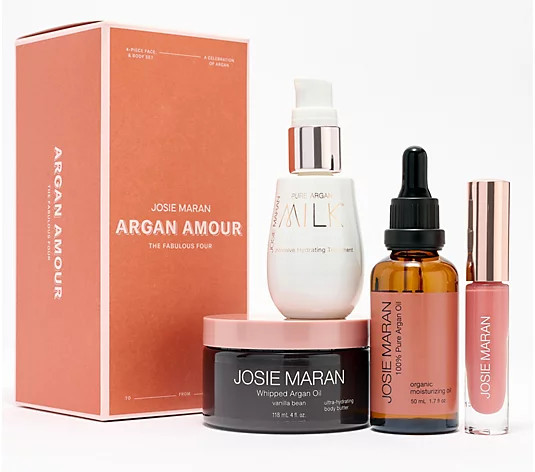 Josie Maran Fabulous Four Argan Favorites Face & Body 4pc. Gift Set | QVC