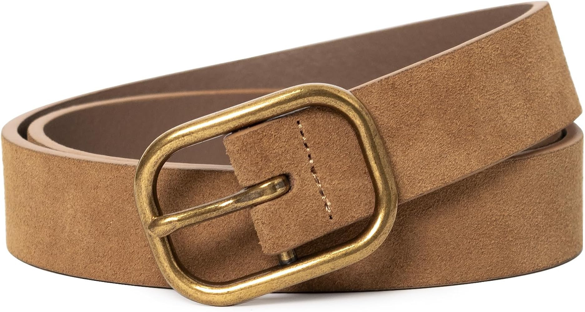 Womens Belts Leopard Print Belt for Women Genuine Suede Leather Waist Belts for Jeans | Amazon (US)