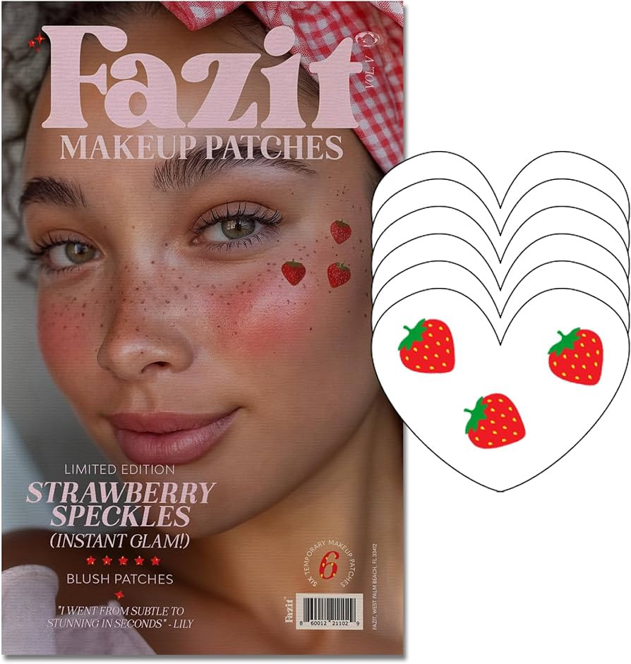 Fazit Makeup Patches - Face Makeup Patches - Beauty Face Makeup - Strawberry Speckles - Waterproo... | Amazon (US)