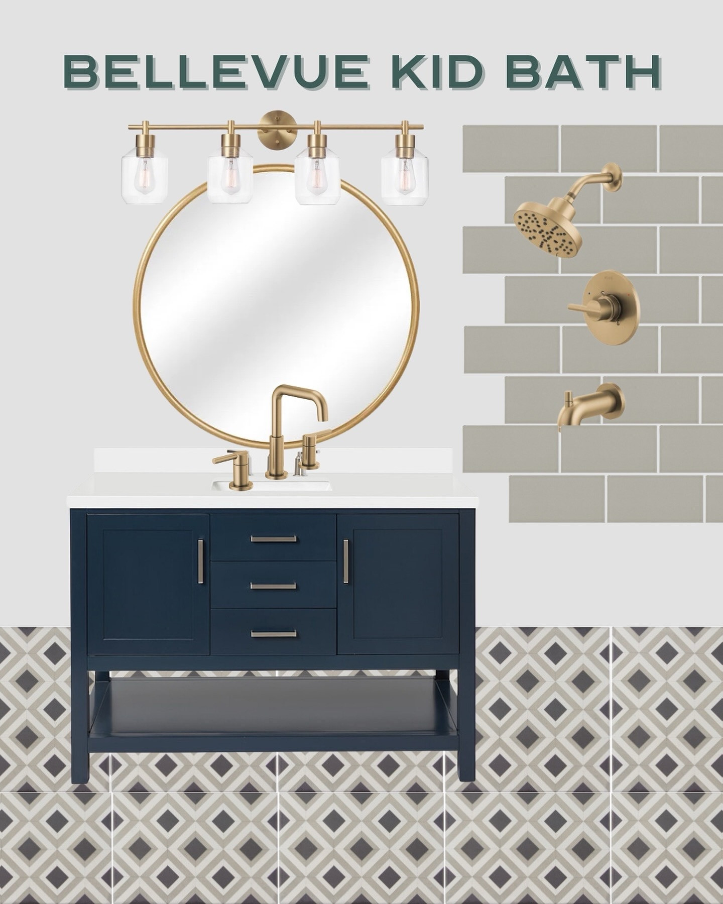 Dreaming of the perfect kids bath with this mood board! Loving the mix of a sophisticated blue vanity paired with a playful pattern floor – it’s the ideal combo of style and fun for a space that grows with them can’t wait to see this come to life!

#bluevanity #patternedtile #kidsbathinspo

#LTKHome