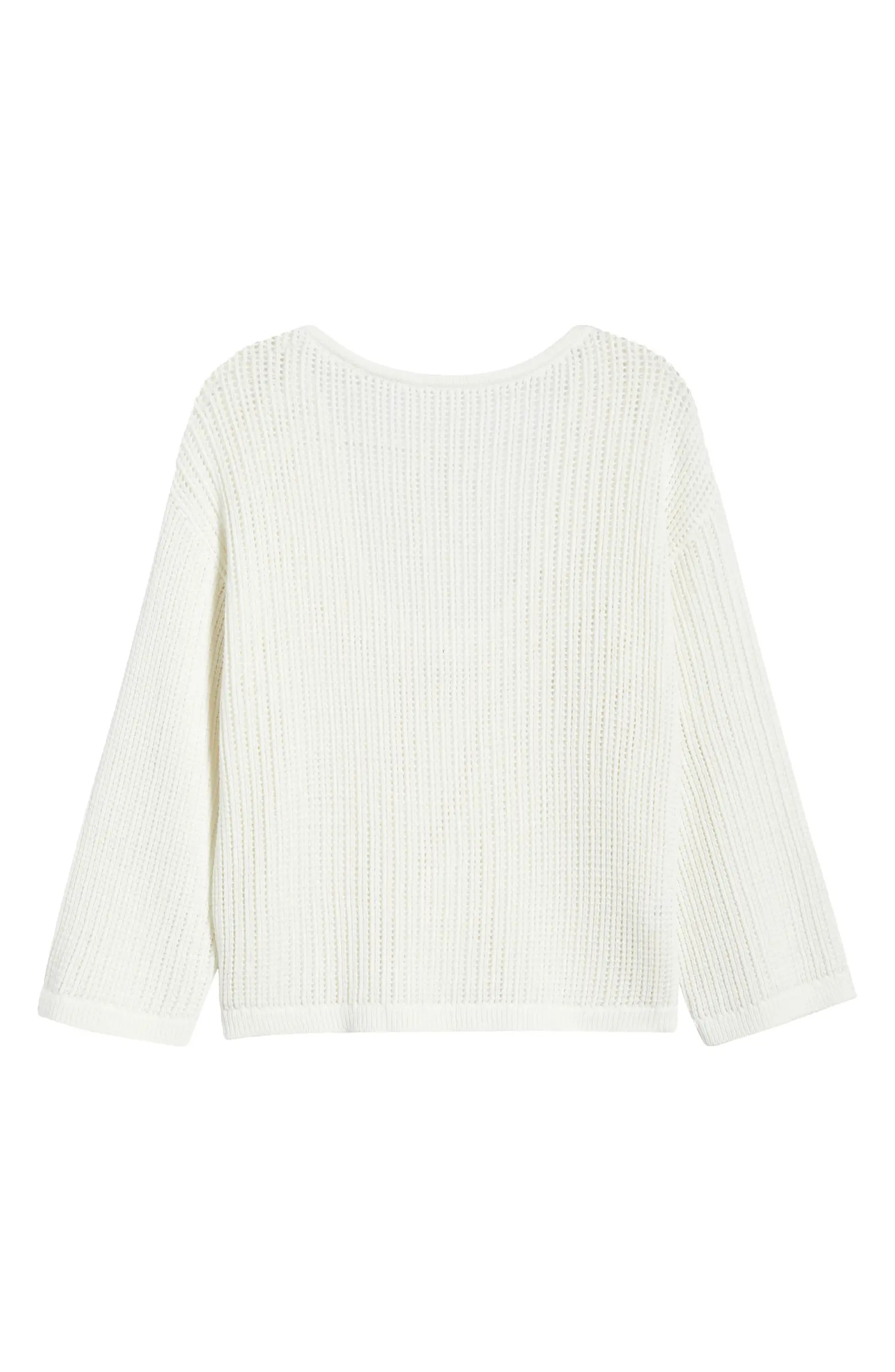 Cotton Open Stitch Sweater | Nordstrom