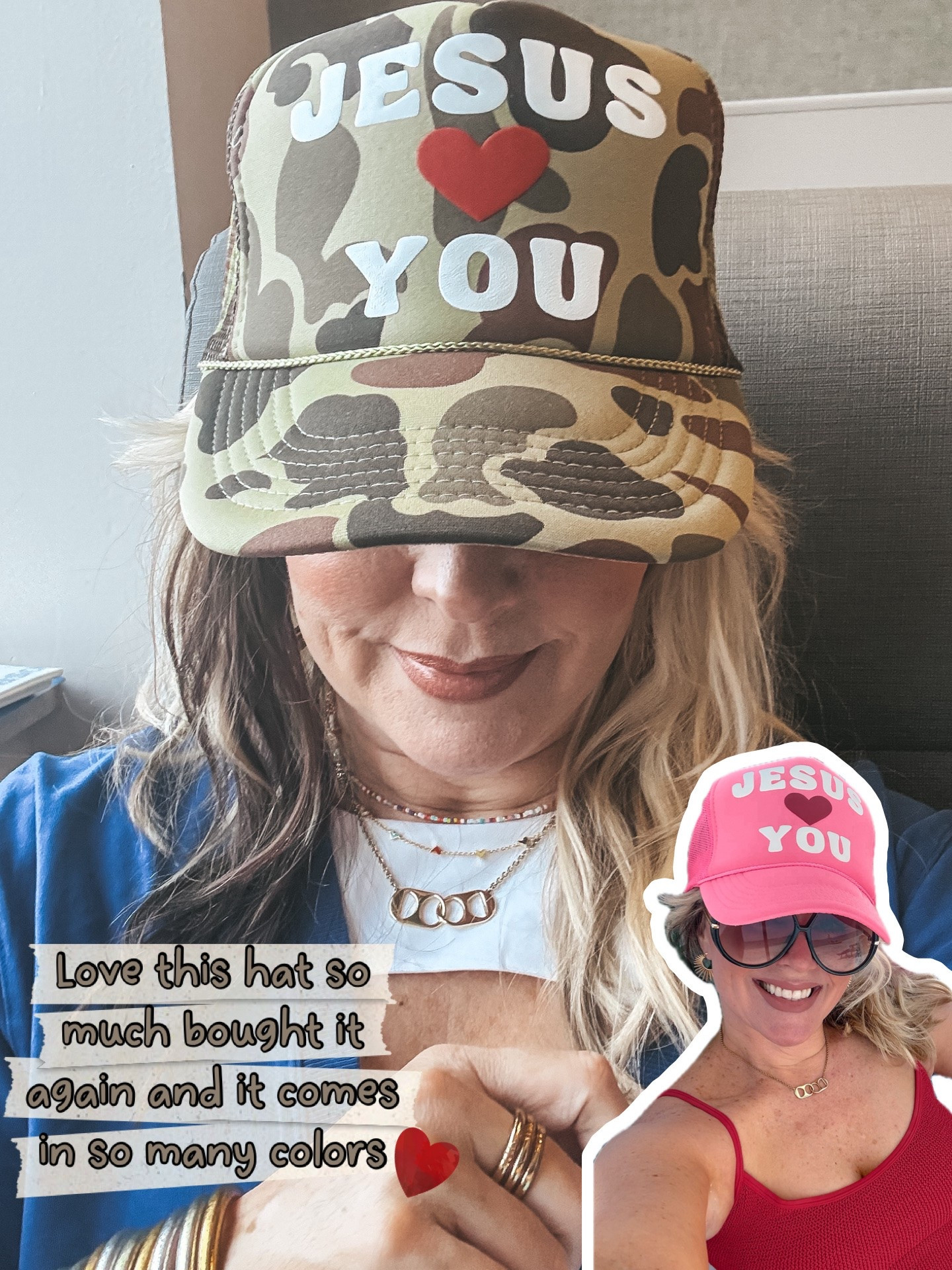 I always get so many compliments on this hat! Love it so much got it in camo too!

#LTKOver40