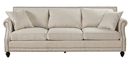 TOV Furniture Camden Linen Sofa, Beige | Amazon (US)