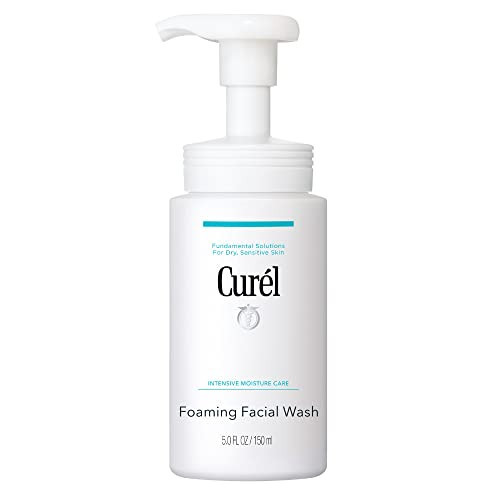 Curel Japanese Skin Care Foaming Daily Face Wash for Sensitive Skin, Hydrating Facial Cleanser for Dry Skin, pH-Balanced and Fragrance-Free, 5 Oz (Step 2 of 2-Step Skincare) | Amazon (US)