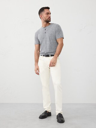 Linen-Blend Henley | Banana Republic Factory