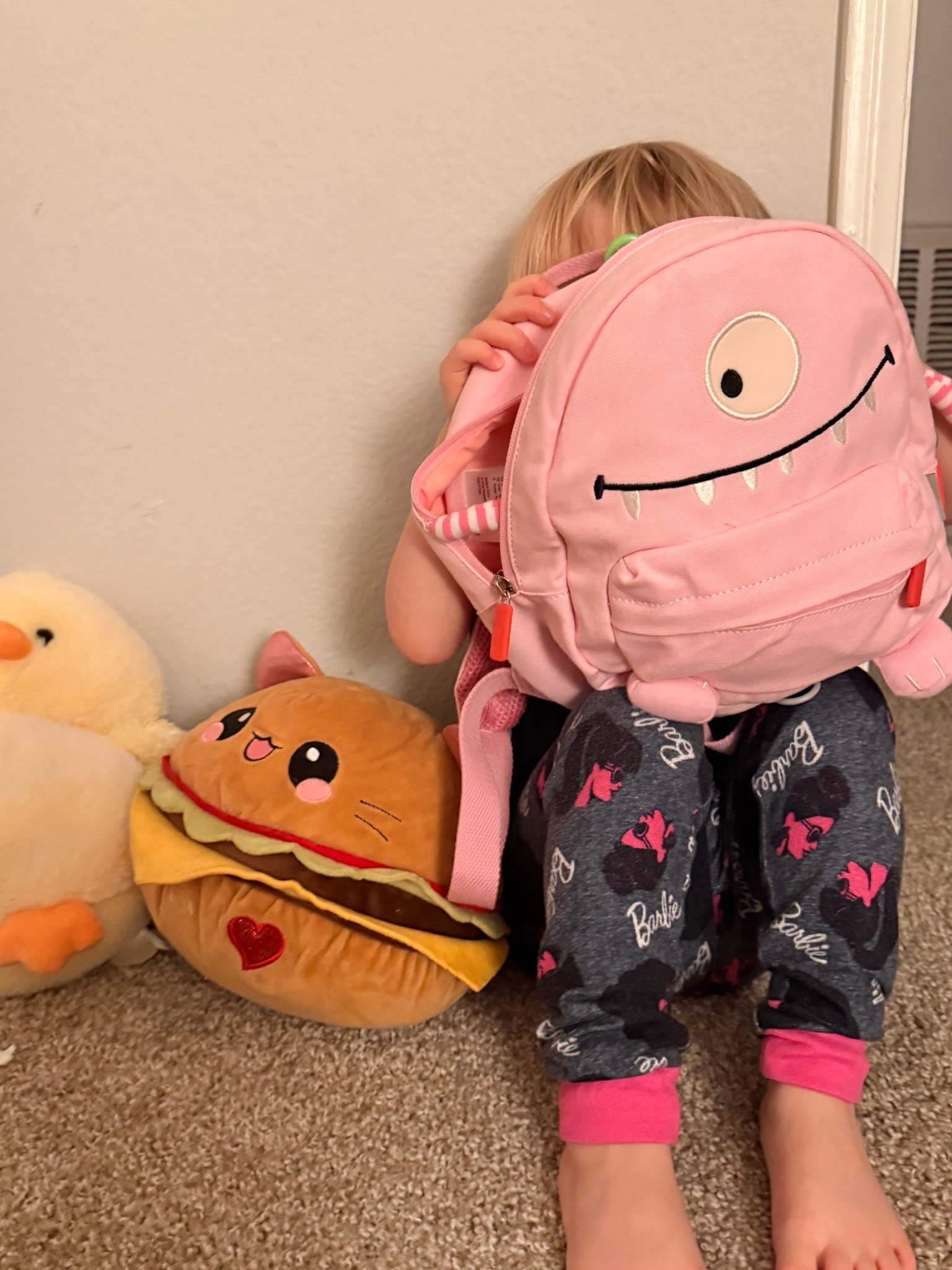 My little monster baby 💕🥰🤍✨ love this toddler backpack so much. It comes with a leash for the airport or huge busy areas. We love it & so does she! It fits a lot  

#kidstravel #toddlerbags #barbie 

#LTKTravel #LTKKids #LTKmomlife