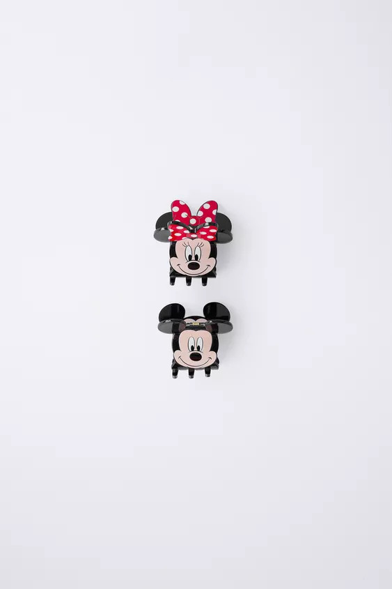 MICKEY AND MINNIE MOUSE \u00a9 DISNEY TWO-PACK HAIR CLIPS | Zara UK