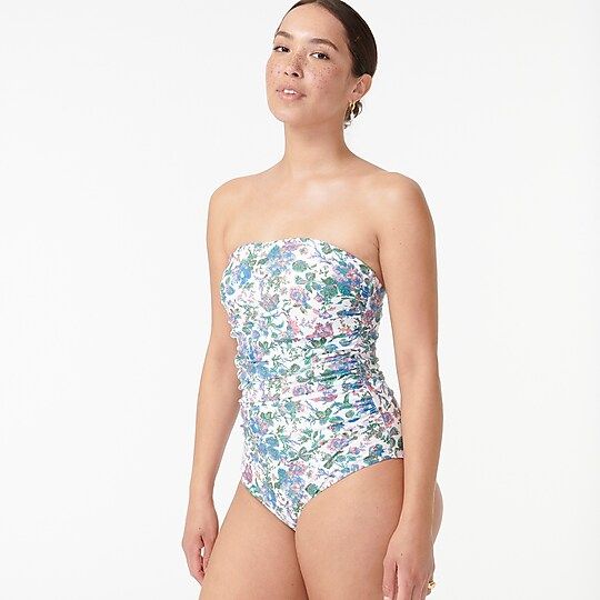 Eco ruched bandeau one-piece in English gardenItem AX984 
 Reviews
 
 
 
 
 
2 Reviews 
 
 |
 
 
... | J.Crew US