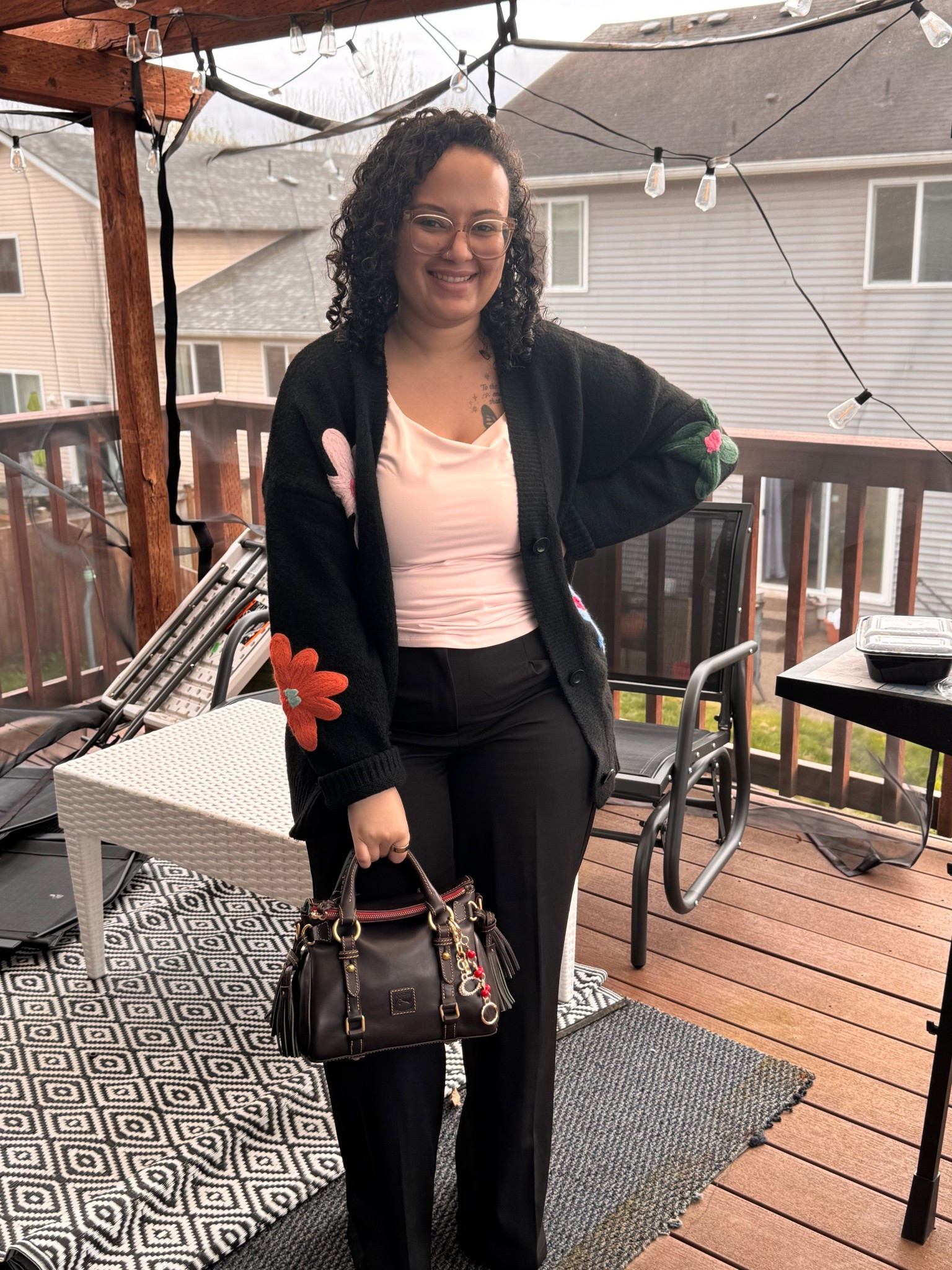 This floral cardigan is perfect for spring and the office. 
#springoutfit #floralcardigan #apeingworkwear 

#LTKMidsize #LTKootd #LTKPetite