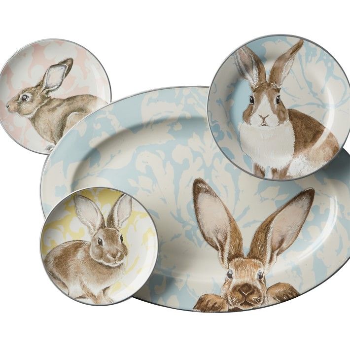 Damask Bunny Dinnerware Collection | Williams-Sonoma