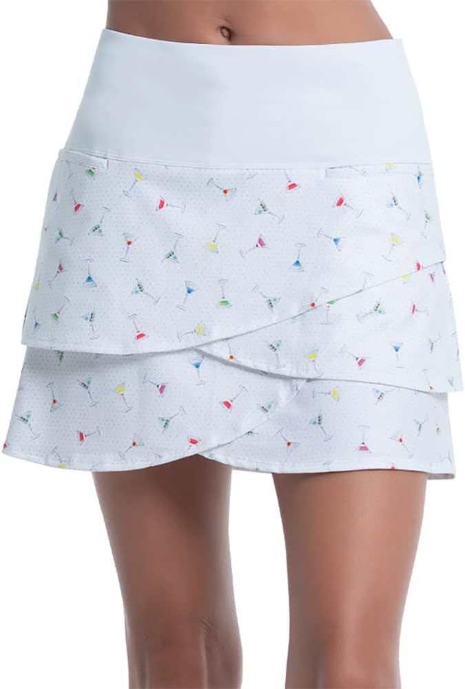 Lucky In Love Happy Hour 15 Inch Womens Tennis Skirt | Amazon (US)