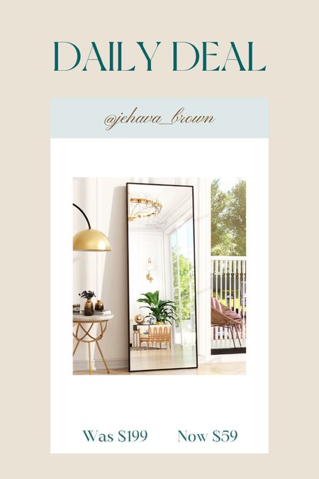 I love this mirror and what a great deal! Nothing like a full length mirror to check your look before leaving the house! 

#LTKsalealert #LTKhome #LTKfindsunder100