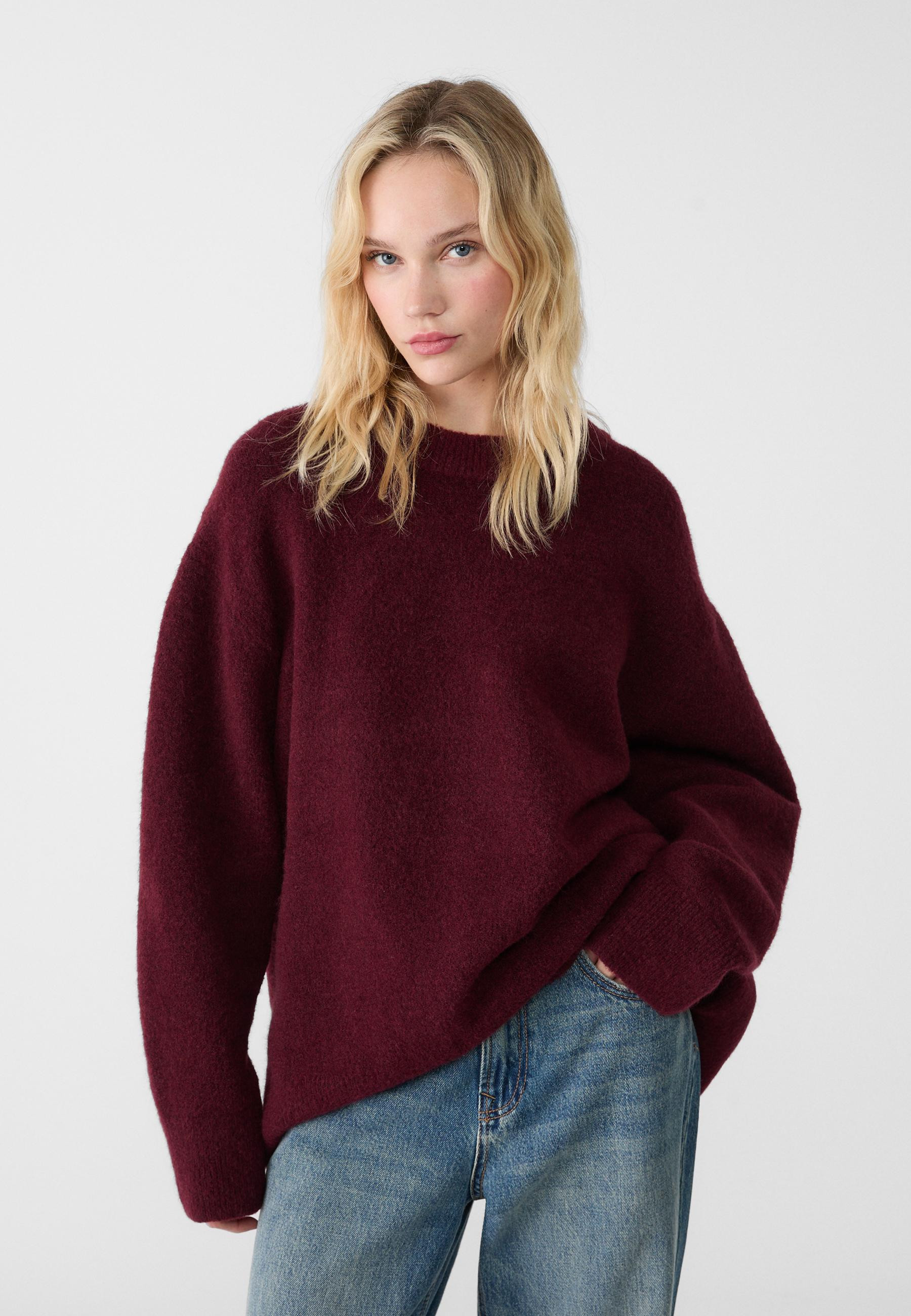 Soft-touch knit sweater - Women's fashion | Stradivarius United Kingdom | Stradivarius (UK)